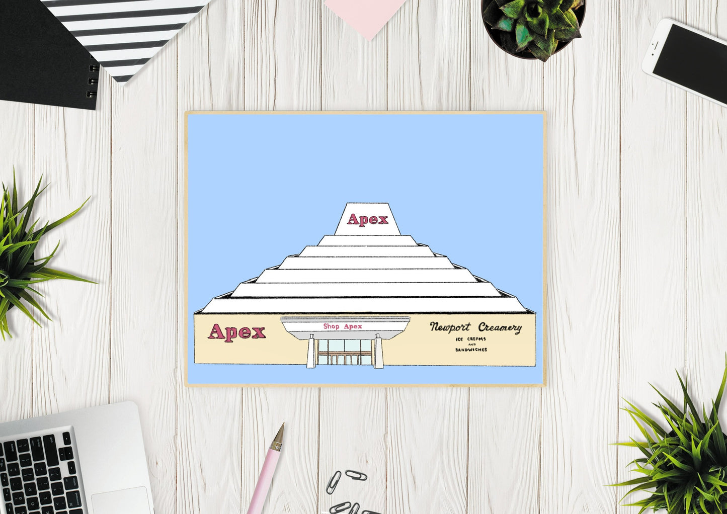Apex Pyramid Pawtucket Illustration
