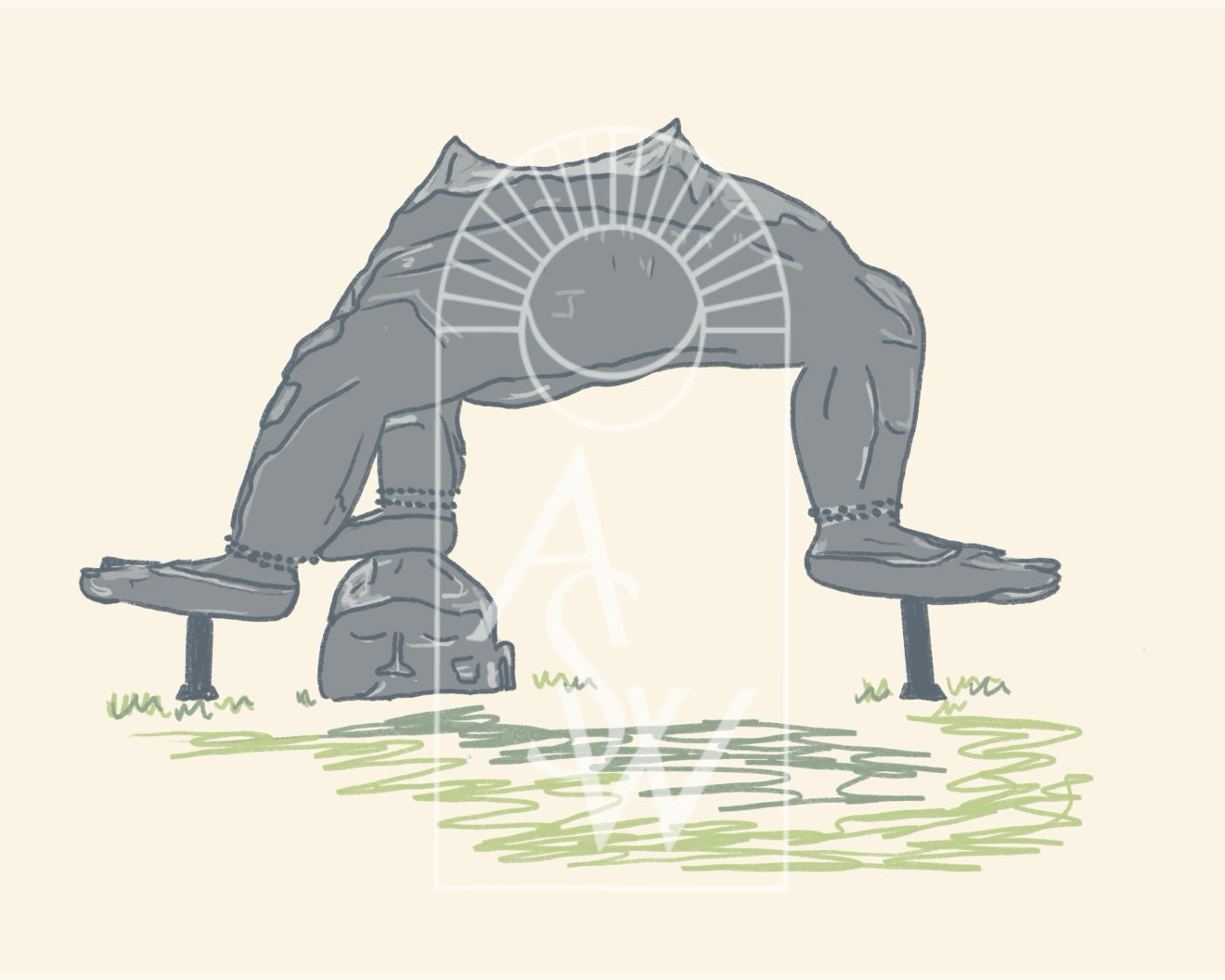Storm King's Three Legged Buddha Illustration