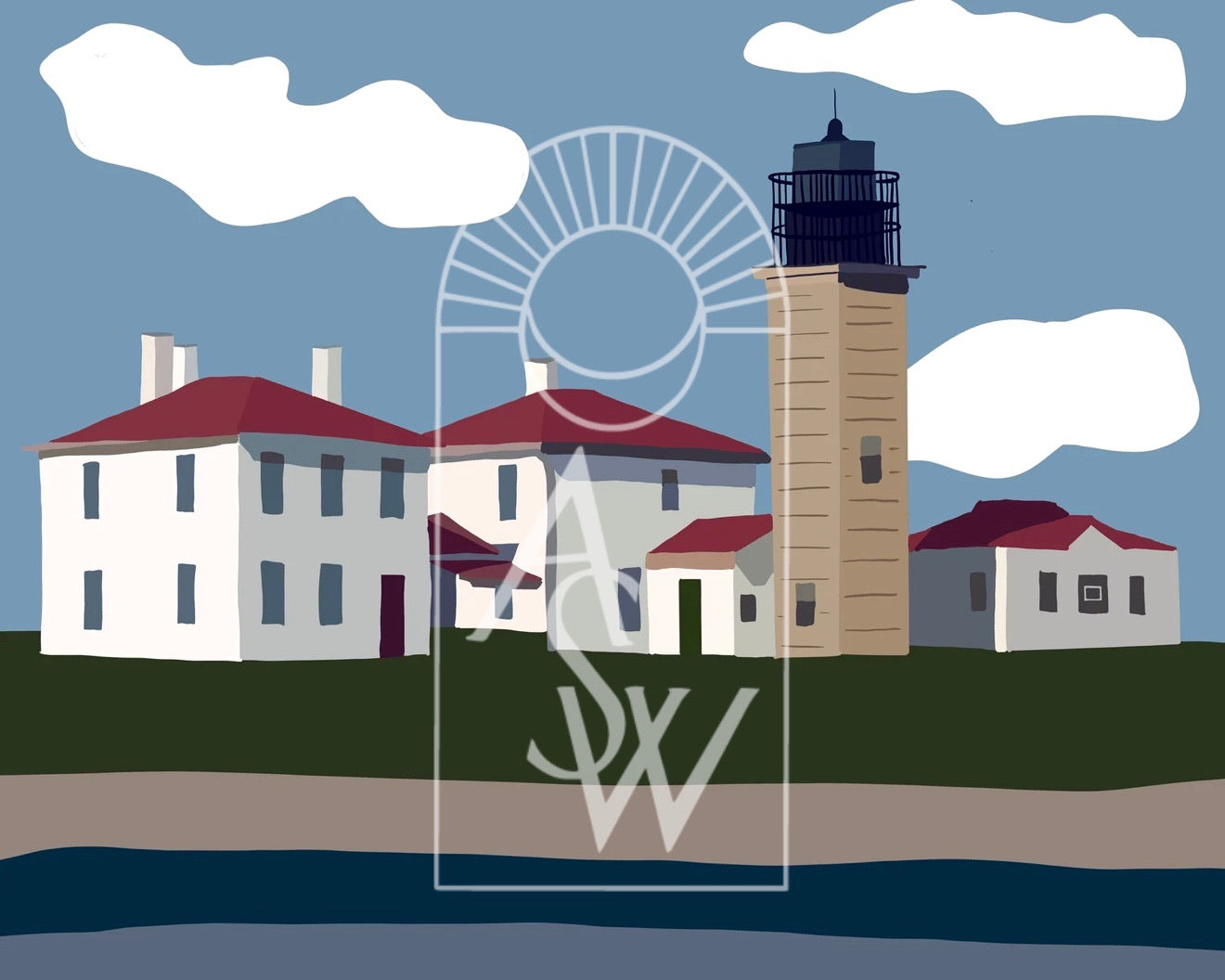 Beavertail Lighthouse, Jamestown RI Print