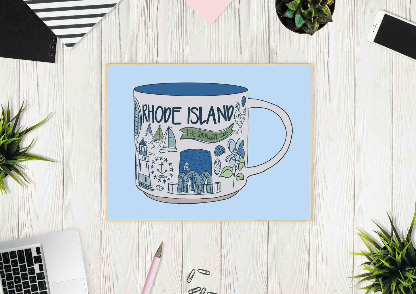 Rhode Island "Been There" Mug Illustration