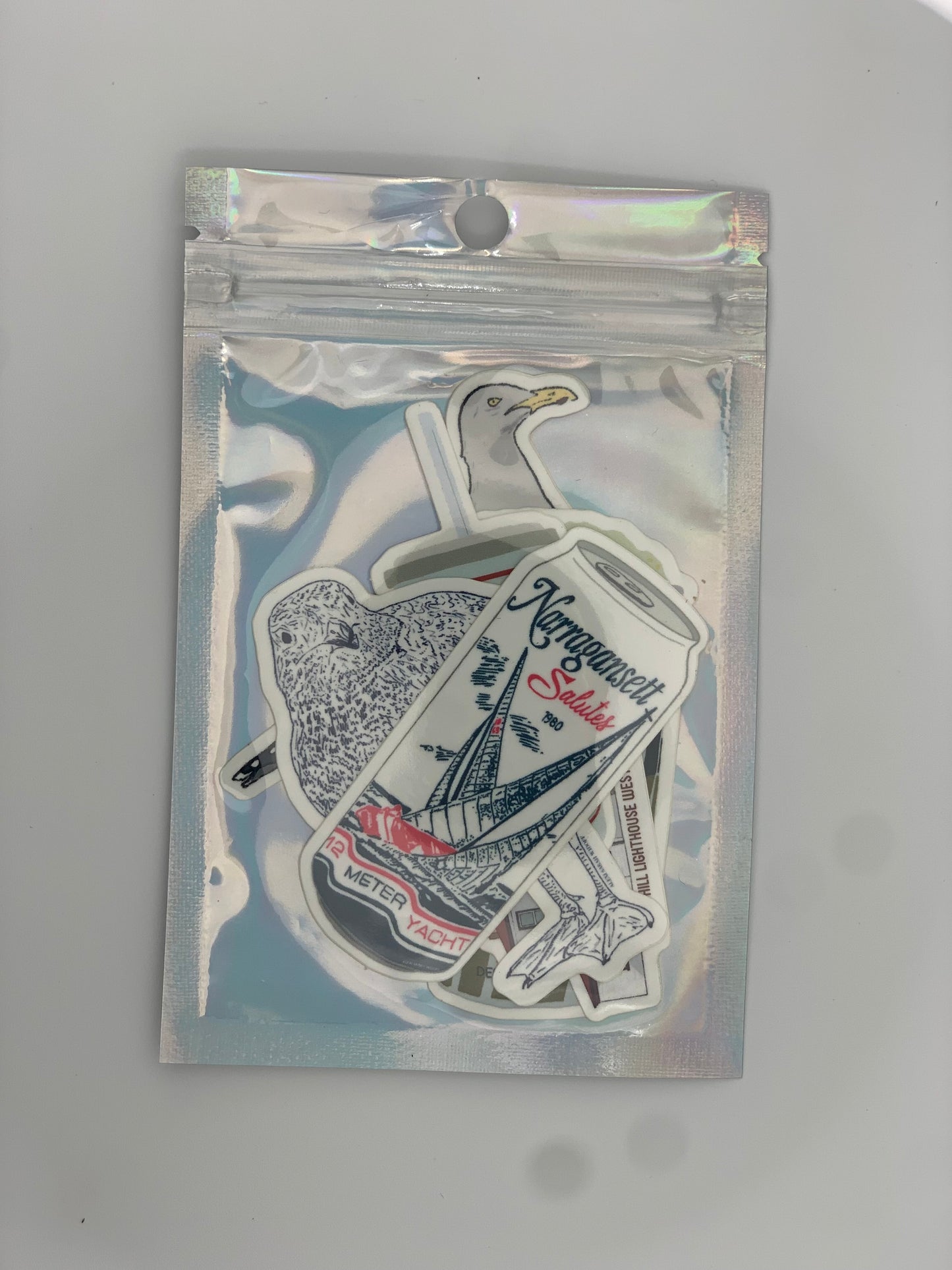 Rhode Island Beach Day Sticker Pack
