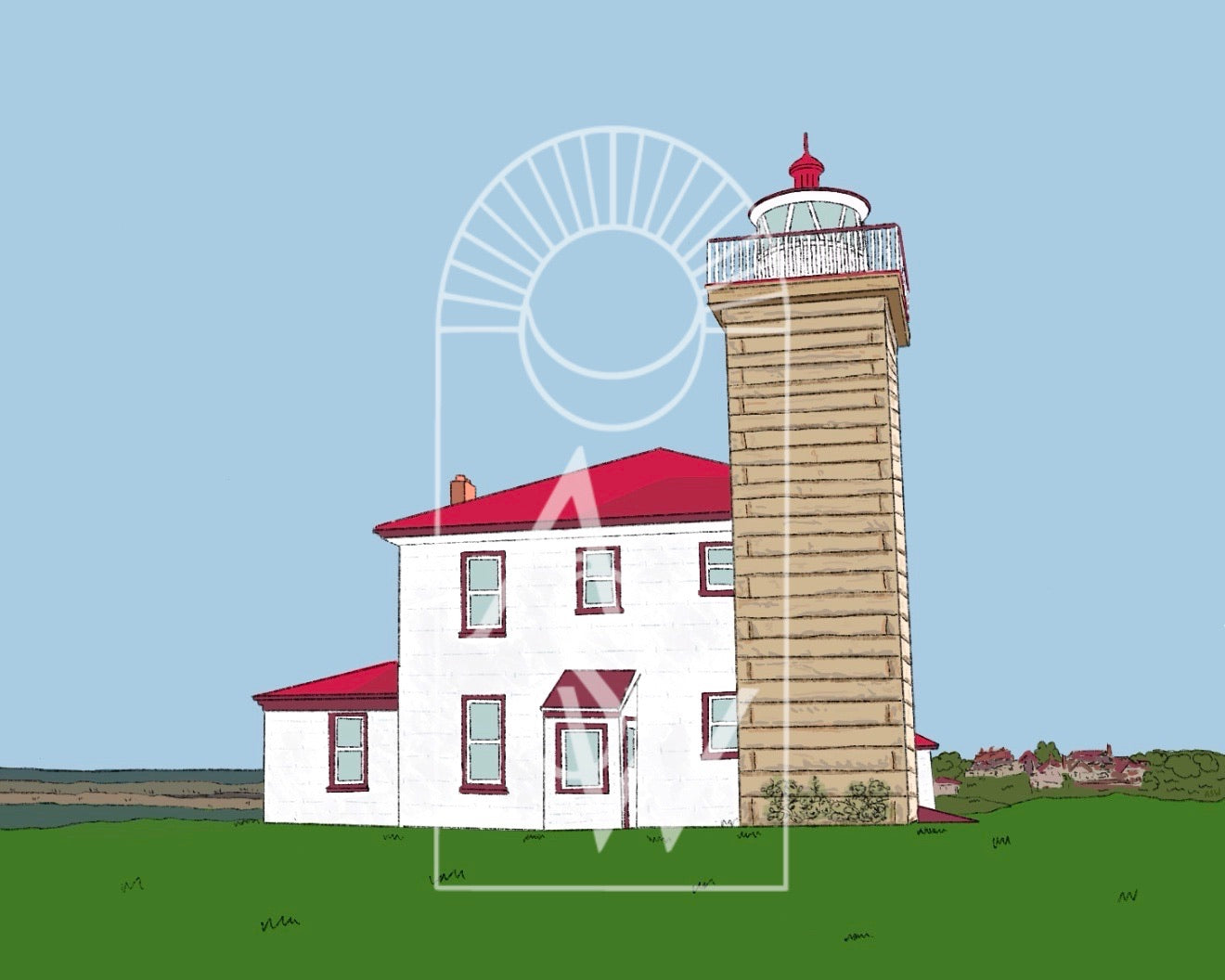 Watch Hill Light, Westerly RI Print