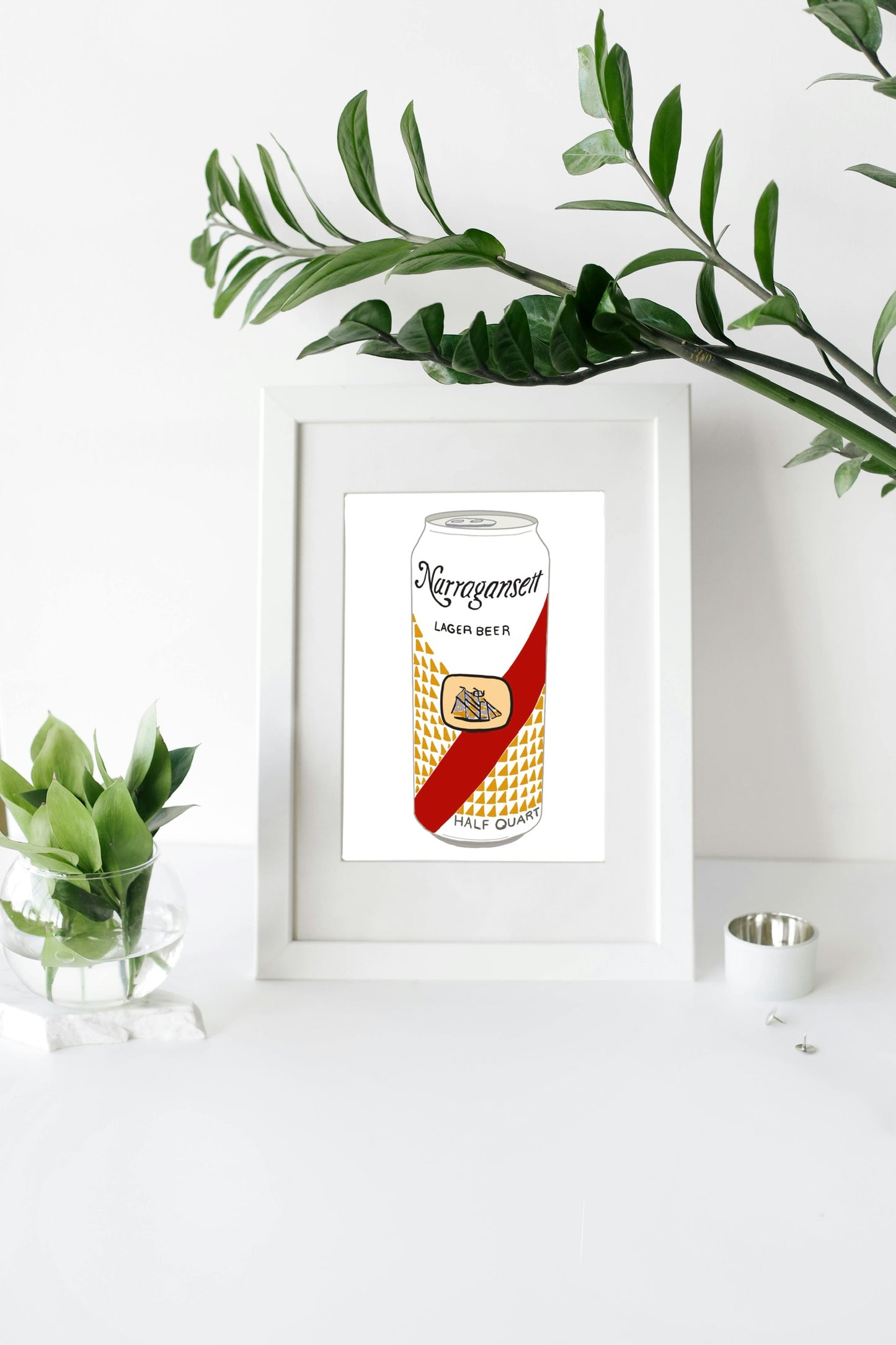 "Crush it like Quint" Narragansett Can Illustration