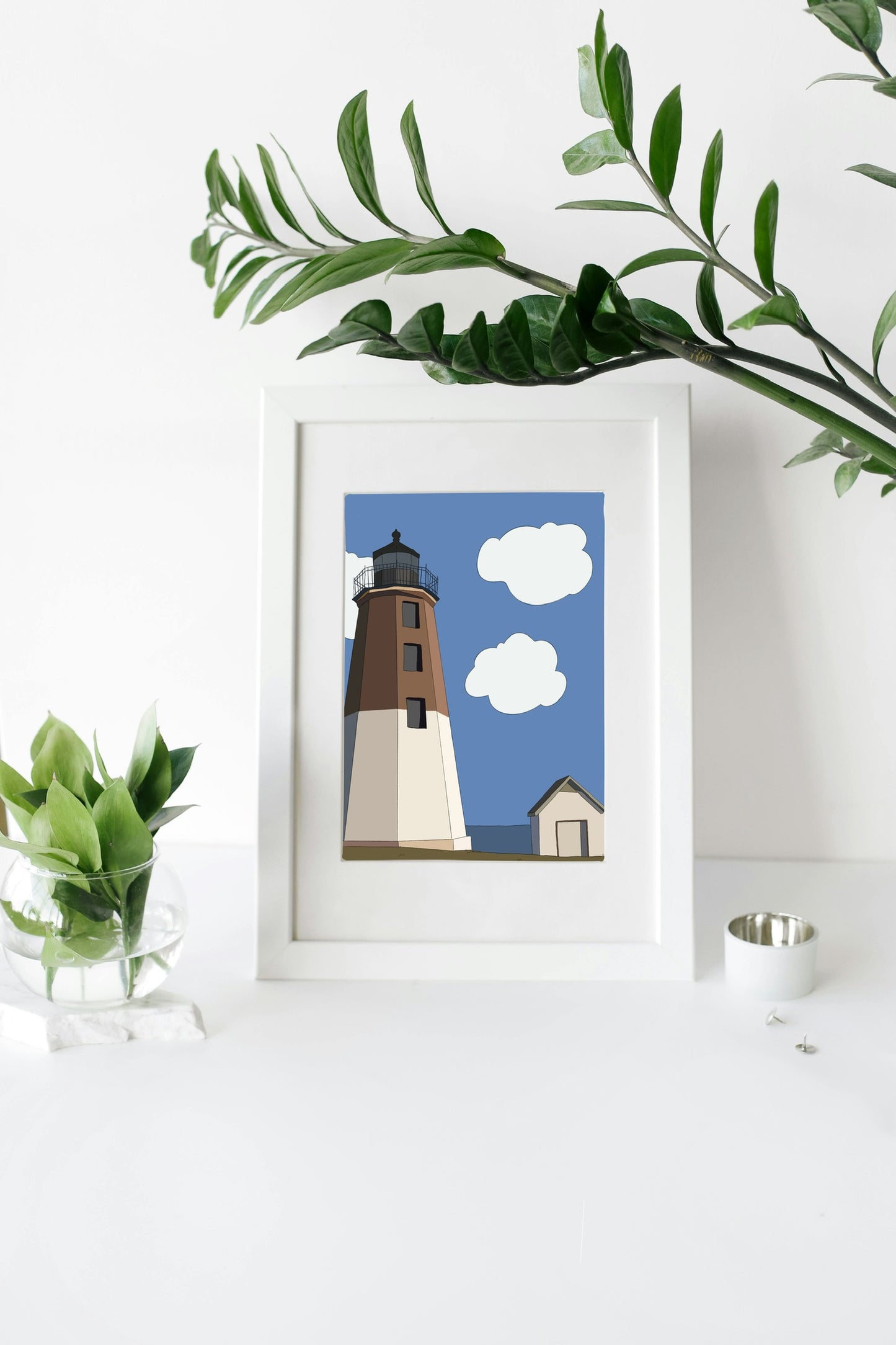 Point Judith Lighthouse, Narragansett RI Print