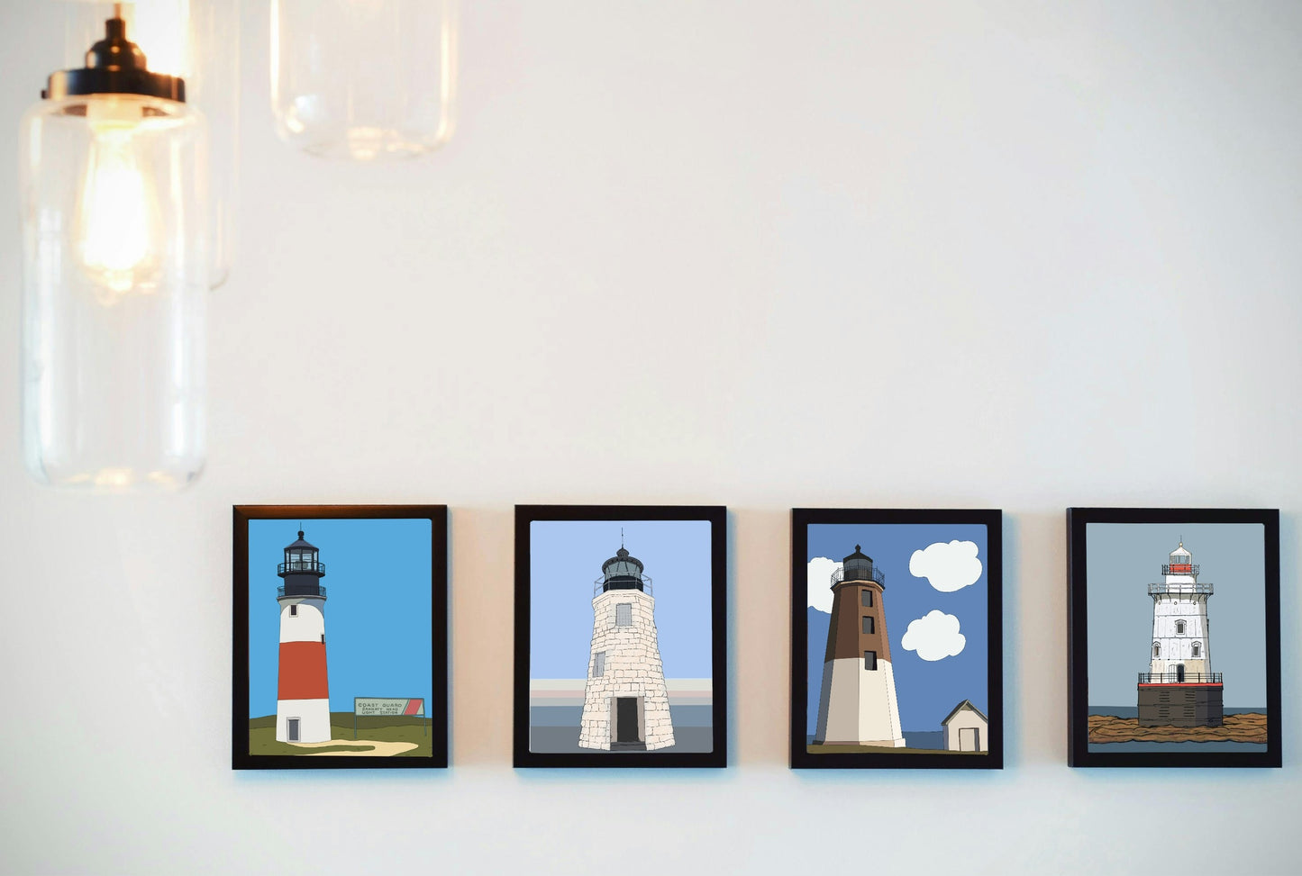 Sankaty Lighthouse, Nantucket Illustration