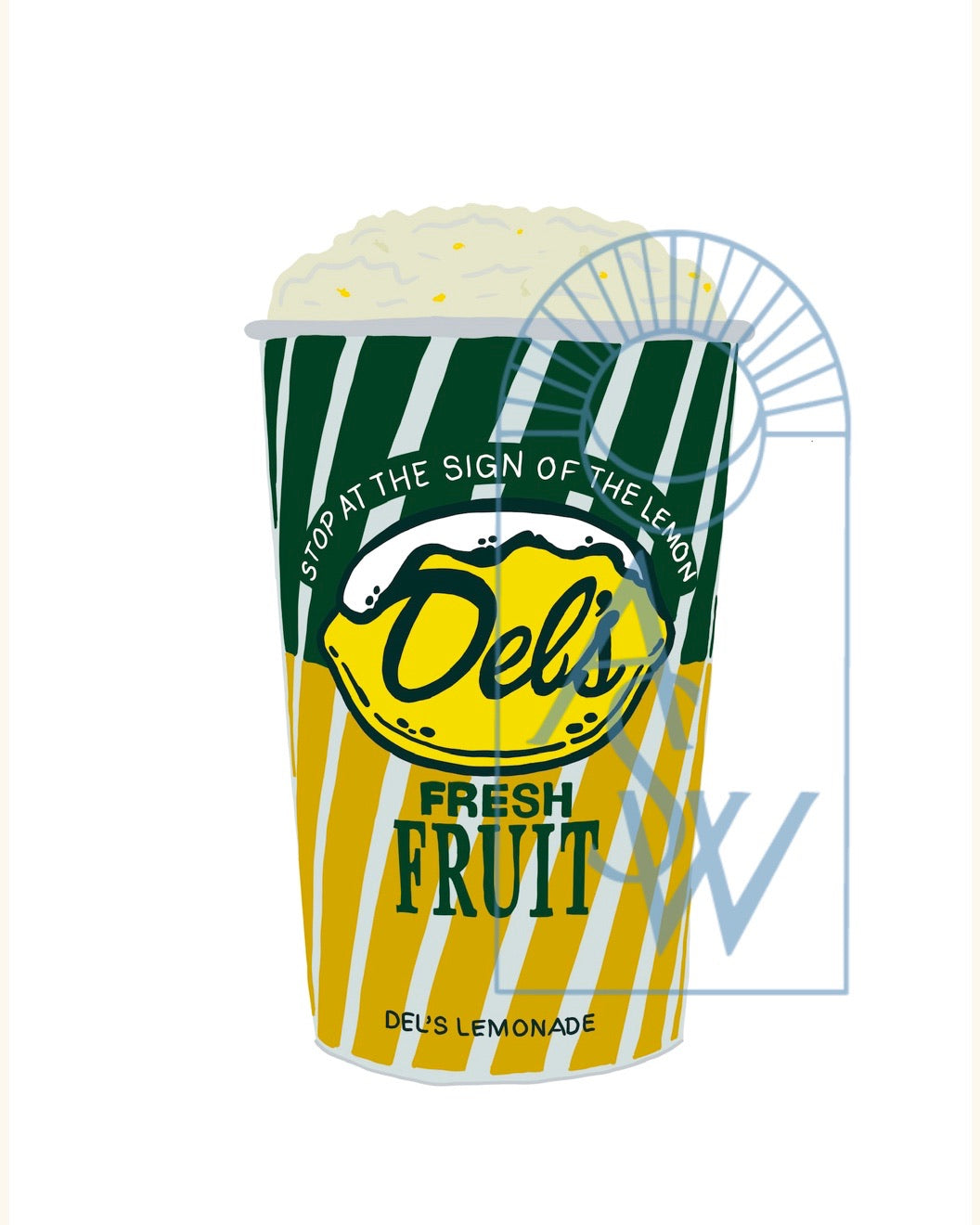 Del's Lemonade Illustration (white background)