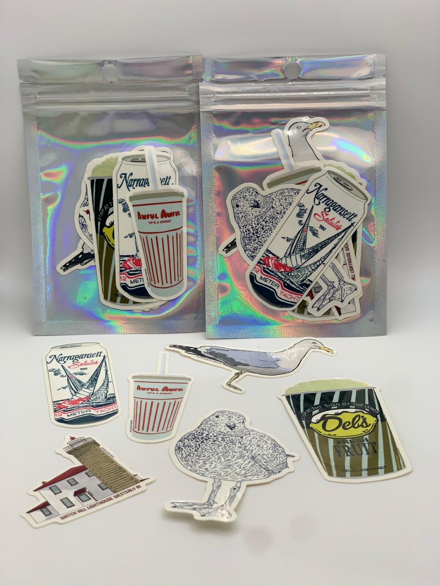 Rhode Island Beach Day Sticker Pack
