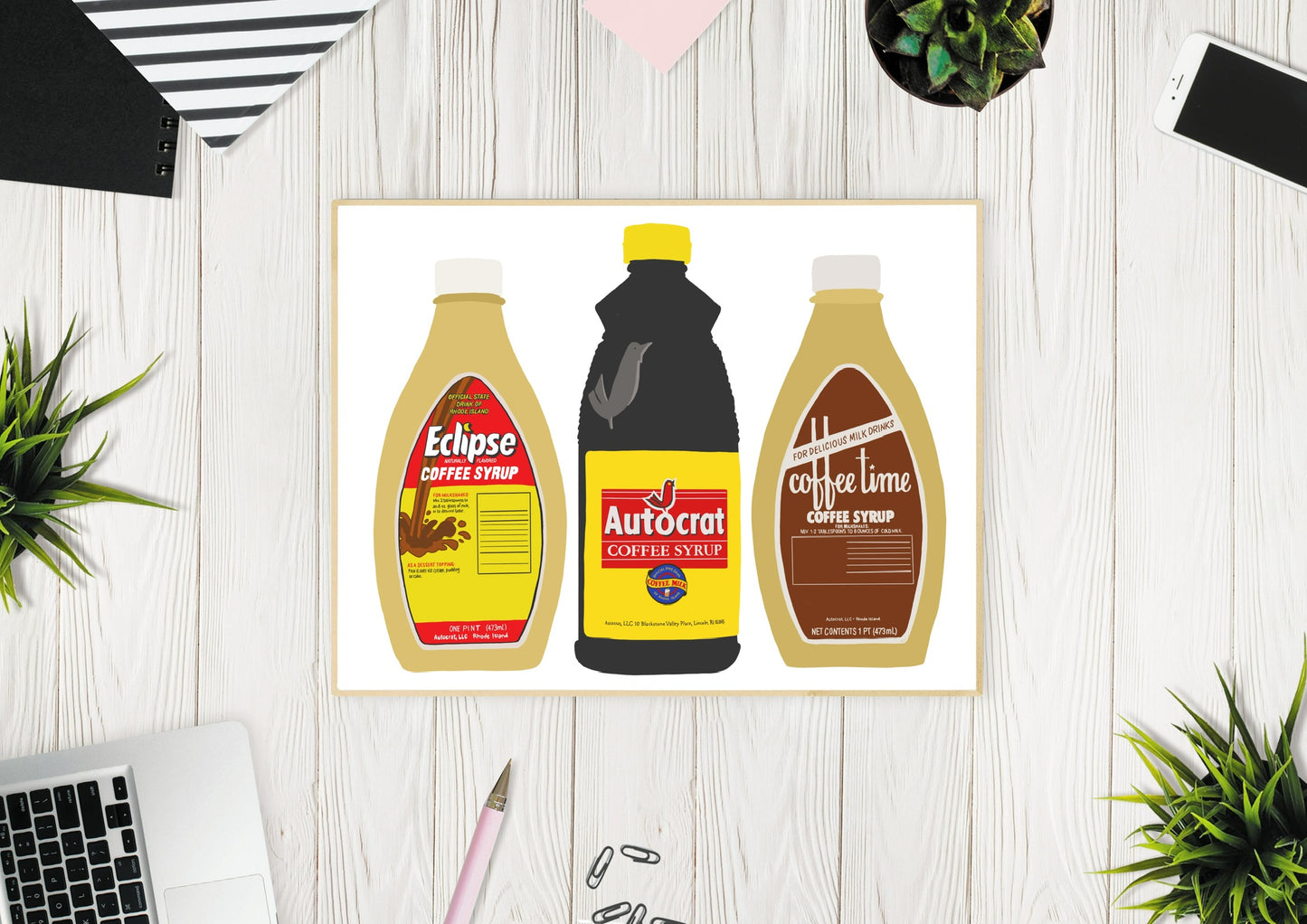 Autocrat's Coffee Syrup Illustration