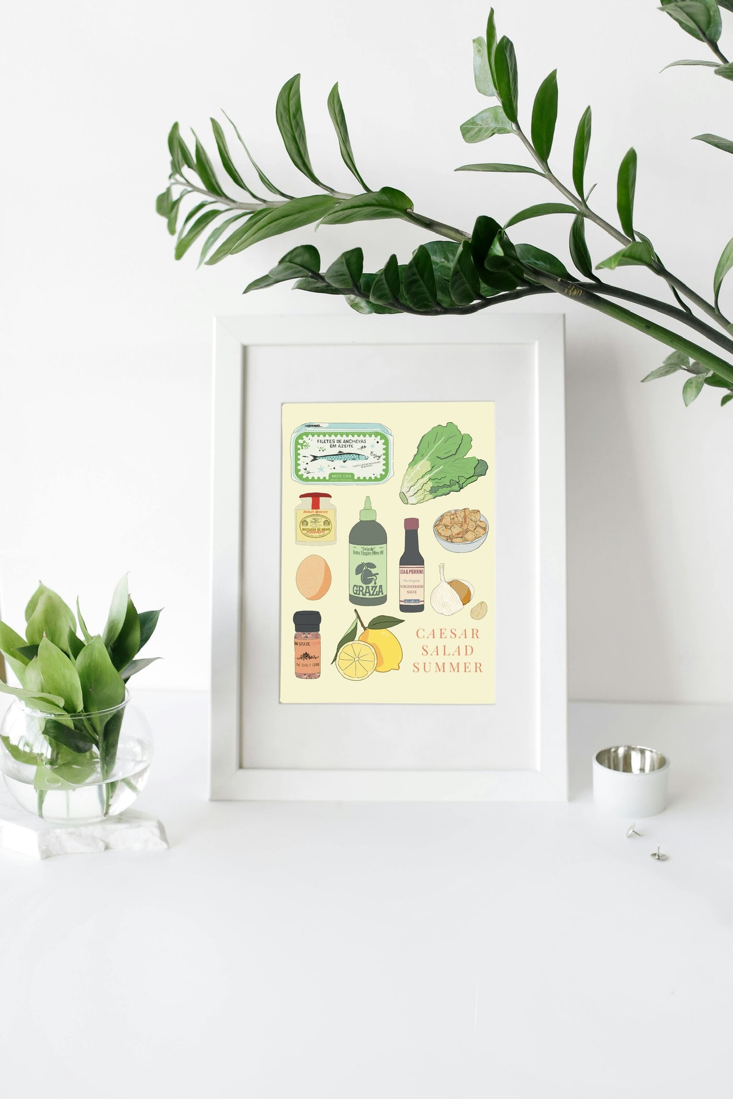Caesar Salad Summer Illustration